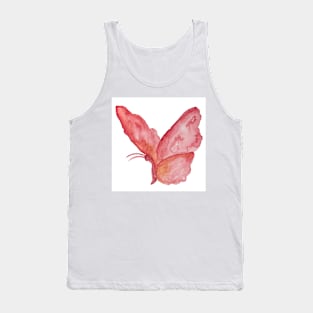 Abstract watercolor hand drawn butterfly. Tank Top